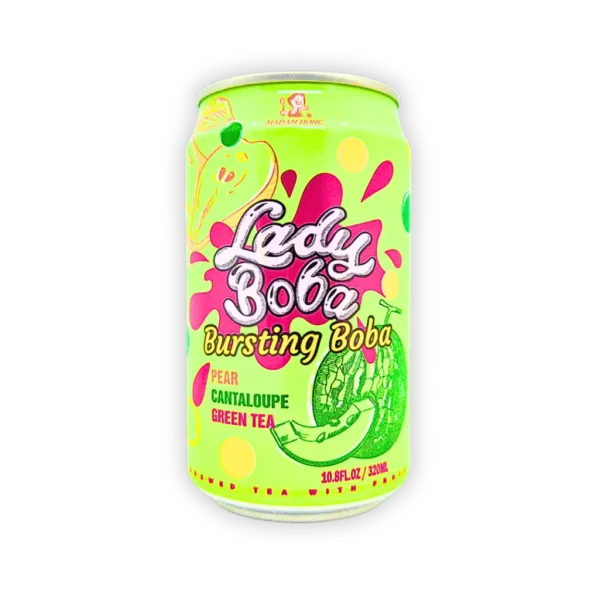 Lady Boba Pear Cantaloupe Green Tea 320ml
