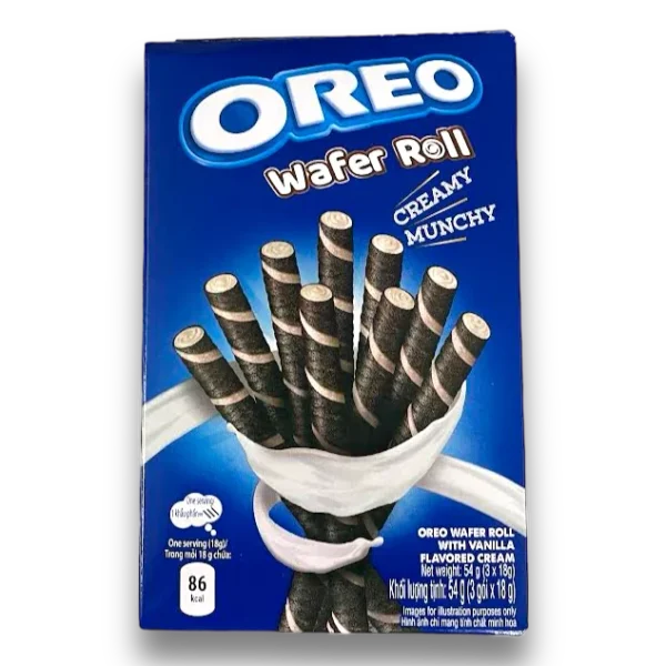 Oreo Wafer Roll Vanilla Asia 54g Oreo Wafer Roll Vanilla Asia 54g