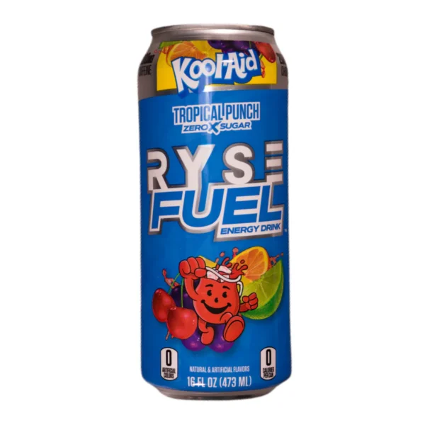 Ryse Fuel Energy Drink Koolaid Tropical Punch Zero Sugar 473ml