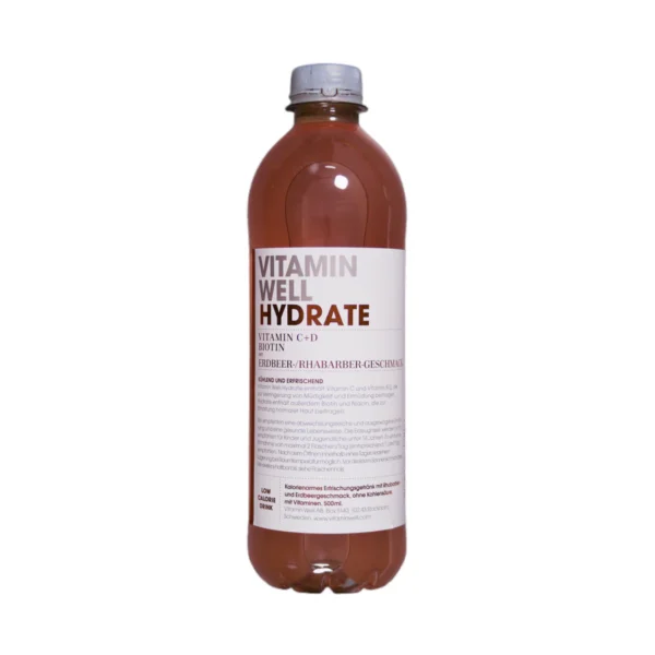 Vitamin Well Hydrate Erdbeer-Rhabarber Geschmack