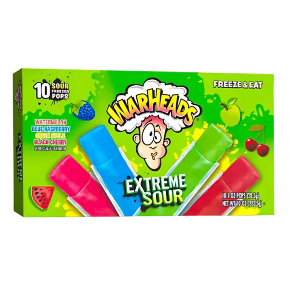 Warheads Extreme Sour Freezer Pops 283g