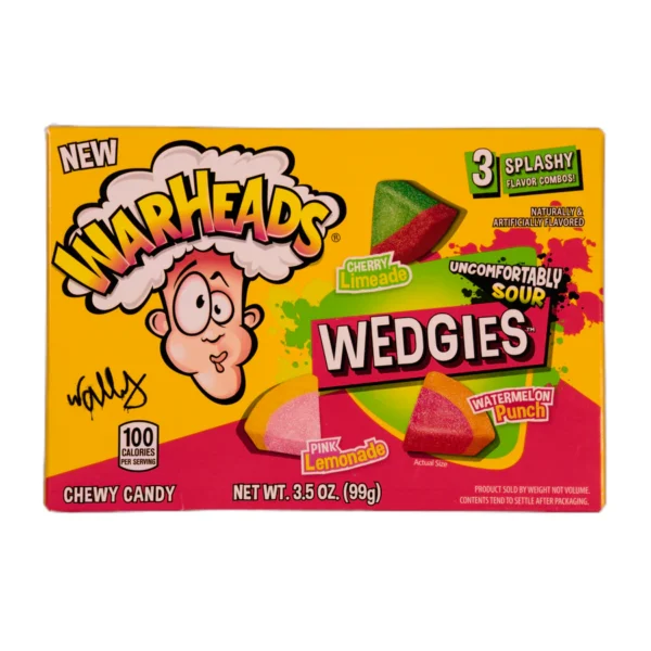 Warheads Sour Wedgies Theatre Box 99g Warheads Sour Wedgies Theatre Box 99g