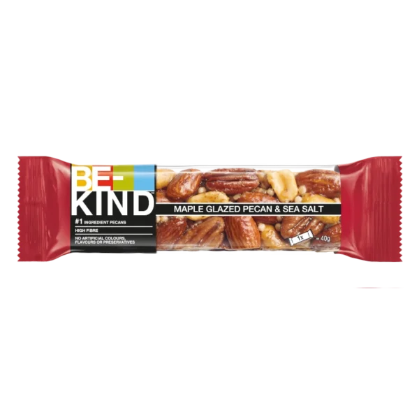 BE-KIND Maple Glazed Pecan & Sea Salt 40g