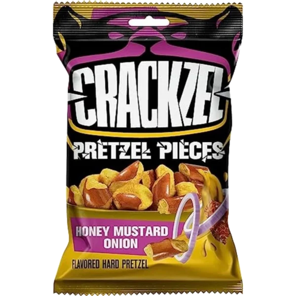 Crackzel Pretzel Pieces Honey Mustard Onion 85g