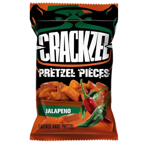 Crackzel Pretzel Pieces Jalapeno 85g