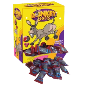 Donkey Balls Energy Drink Flavoured Bubble Gum