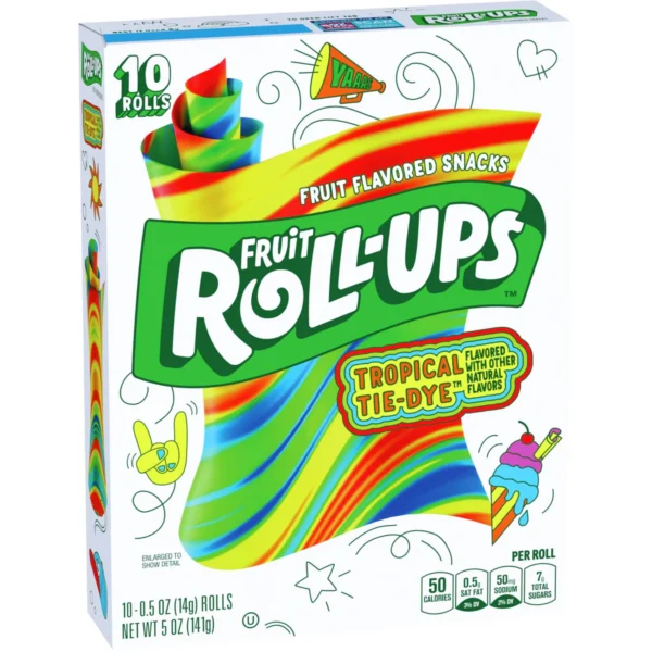 Fruit Roll-Ups Tropical Tie-Dye – 141 g