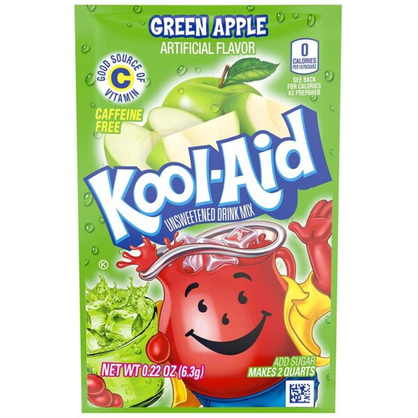 Kool-Aid Unsweetened 2QT Green Apple 6,3g