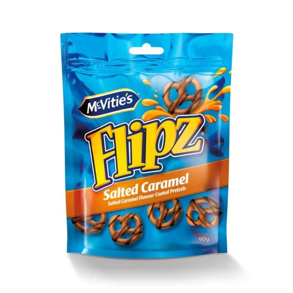Mc Vities Flipz Milk Chocolate Coated Pretzels 90g Mc Vities Flipz Milk Chocolate Coated Pretzels 90g