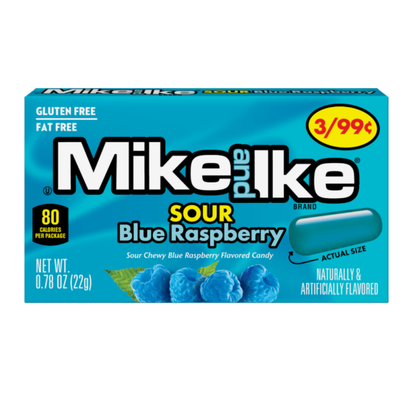 Mike and Ike Sour Blue Raspberry 22g Mike and Ike Sour Blue Raspberry 22g