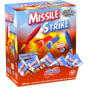 Misslie Strike Blueberry & Sour Cherry Flavoured Bubble Gum