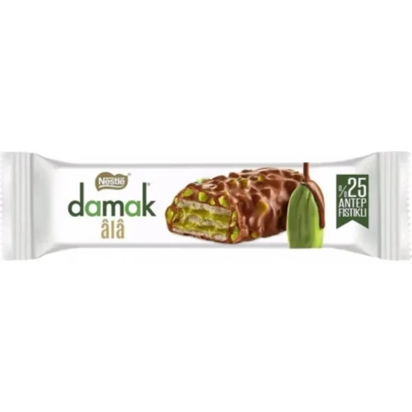 Nestle Damak âlâ Schokoladenwaffel mit Pistazien 30g