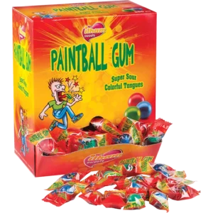 Paintball Green Apple Flavoured Bubble Gum