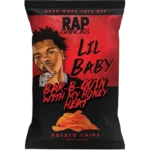 Rap Snack Lil Baby Bar-B-Quin with my Honey Heat Potato Chips 71g