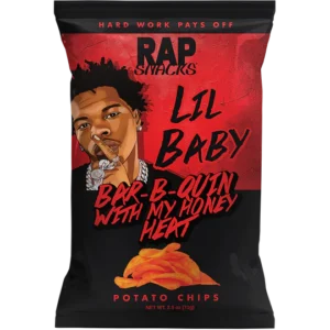 Rap Snack Lil Baby Bar-B-Quin with my Honey Heat Potato Chips 71g