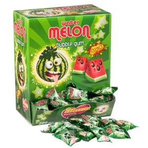 Watermelon Flavoured Bubble Gum (With Black Seeds)