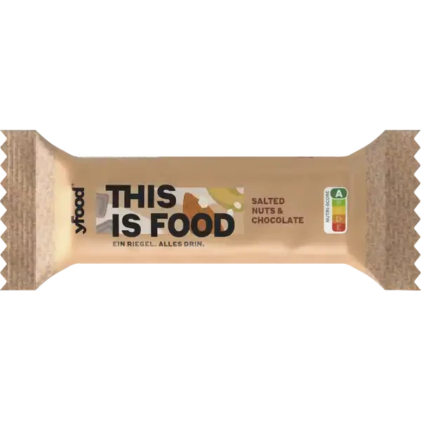 YFood This is Food Salted Caramel & Chocolate Riegel 60g