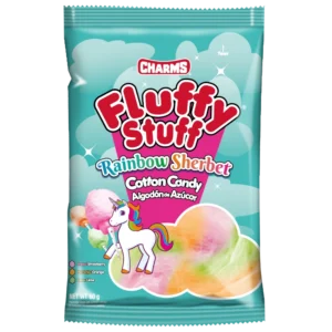 Charms Fluffy Stuff Rainbow Sherbet Algodon de Azucar Bolsa 71g