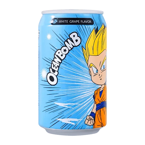 Ocean Bomb Gohan White Grape Flavour Sparkling Water 330ml