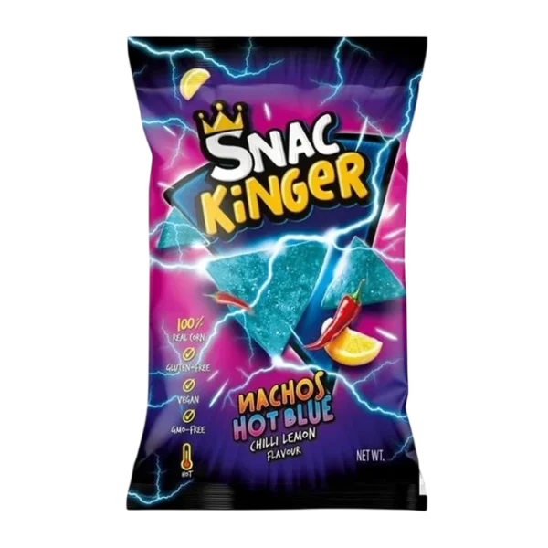 Snac Kinger Nachos Hot Blue Chips 95g Snac Kinger Nachos Hot Blue Chips 95g