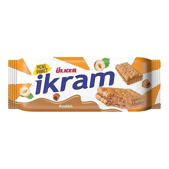 Ülker İkram Fındıklı Kremalı Bisküvi 84g