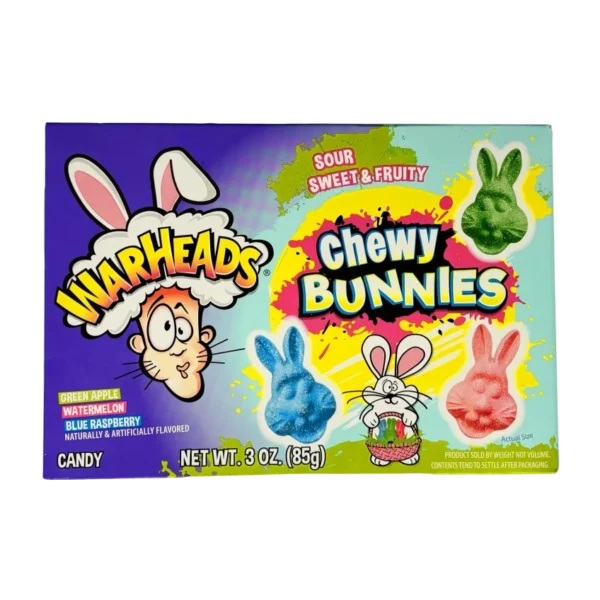 Warheads Chewy Bunnies Theatre Box 99g
