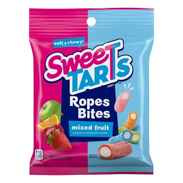 Sweet Tarts Ropes Bites Mixed Fruit 149g